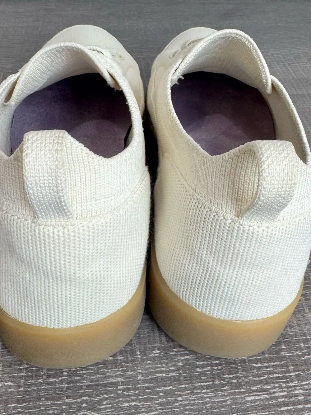 Vionic Cream Canvas Lace-Up Flats with Gum Soles